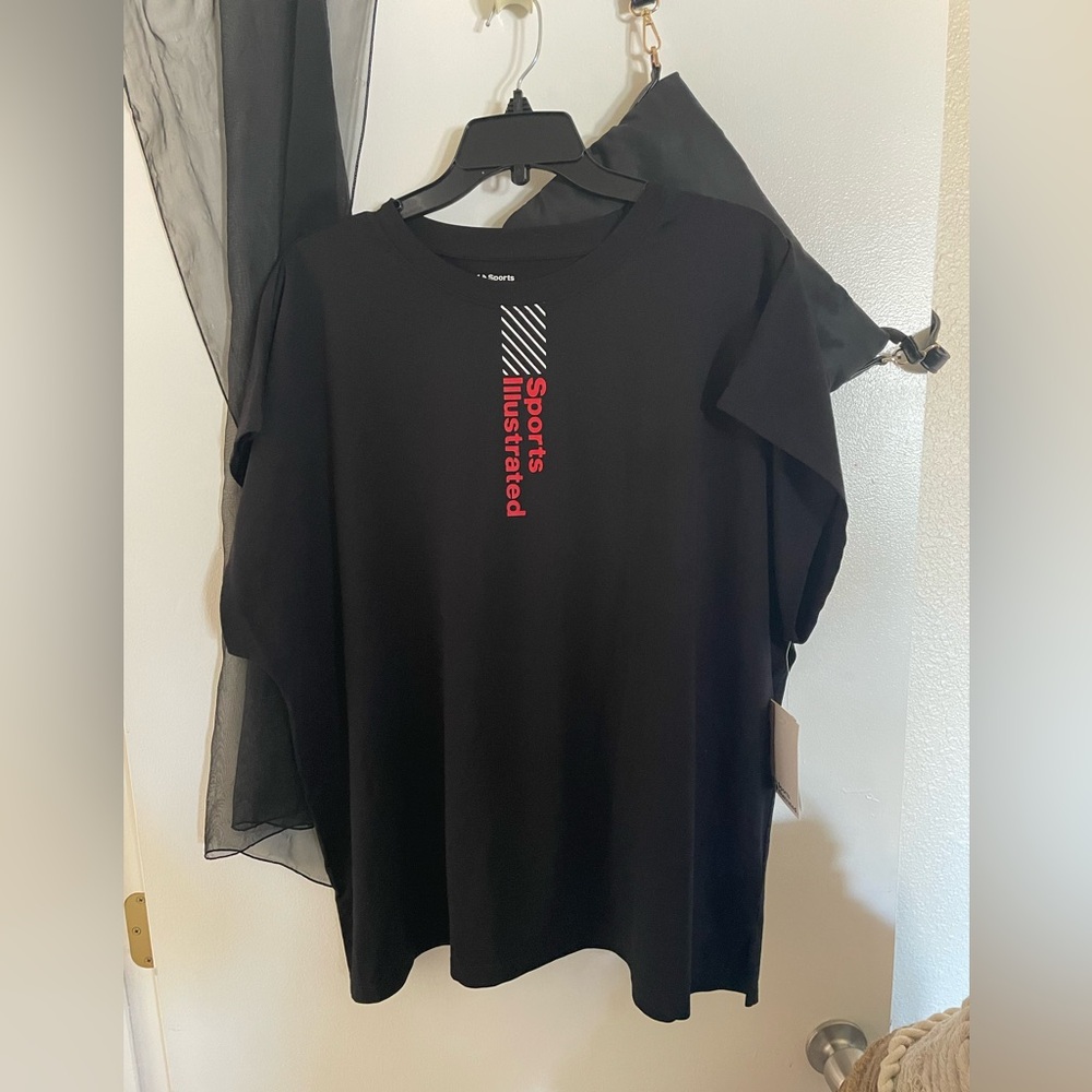 Sports illustrated sleeveless black workout shirt
